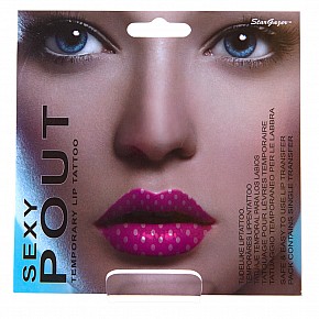 Temporary Lip tattoo Pink Dots Temporary Lip tattoo Pink Dots