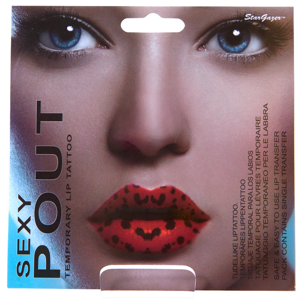 Temporary Lip tattoo RedCheetah